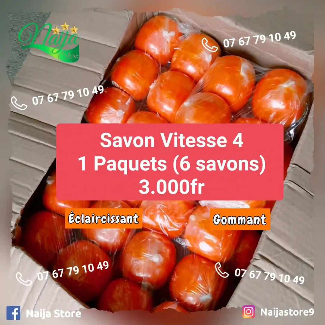 Savon Vitesse 4 Naija Store - Action intense