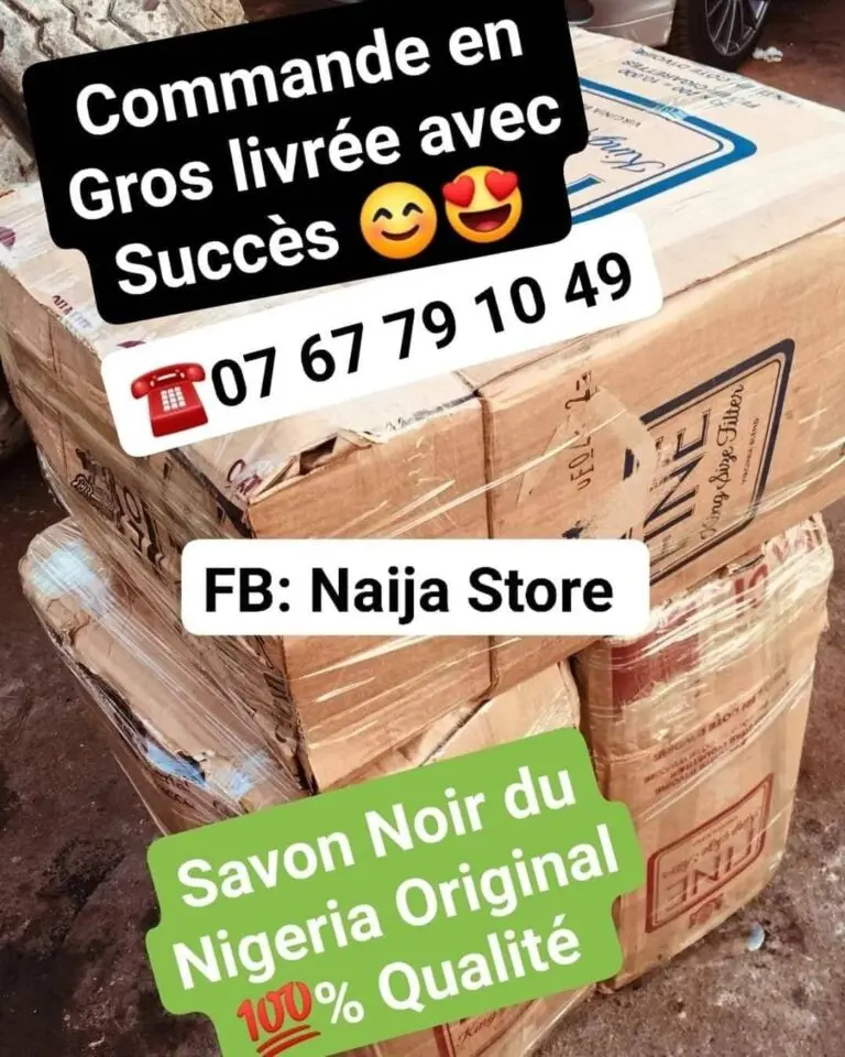 Savon Noir Nigeria Vente en Gros Naija Store - Cartons disponibles
